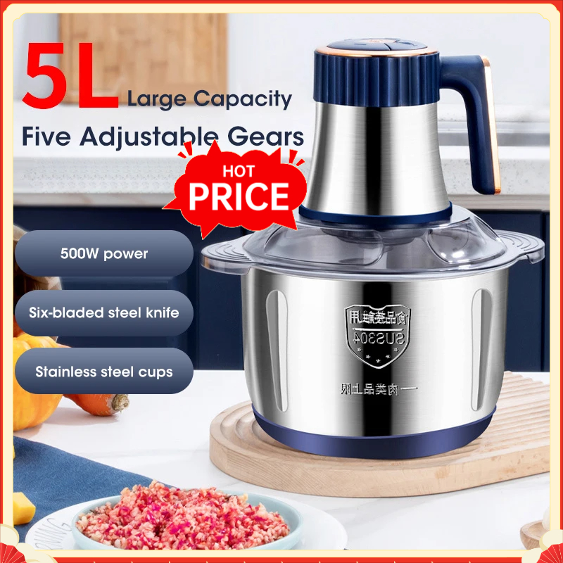 Kitchen Gadgets Vegetable Chopper - Elektryczne maszynki do mielenia mięsa 5L,
