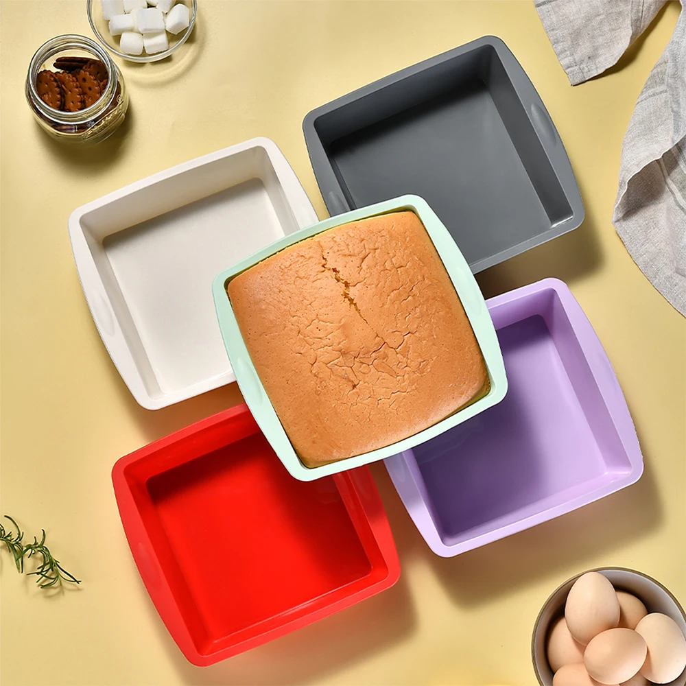 Kitchen Gadgets Worth Buying - 1/4 szt. Silikonowa kwadratowa forma do