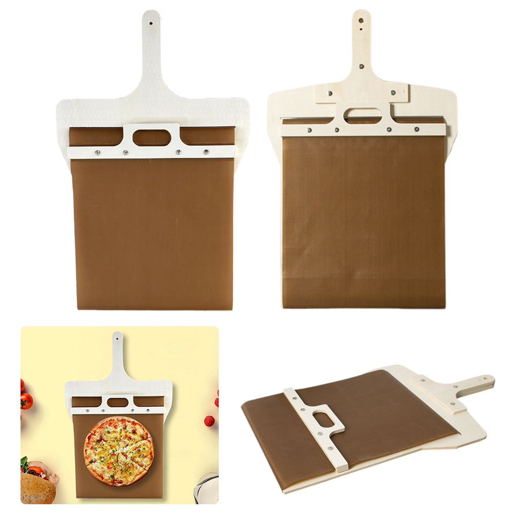 Kitchen Home Gadgets - Przesuwna łopatka do pizzy Wielofunkcyjna drewniana