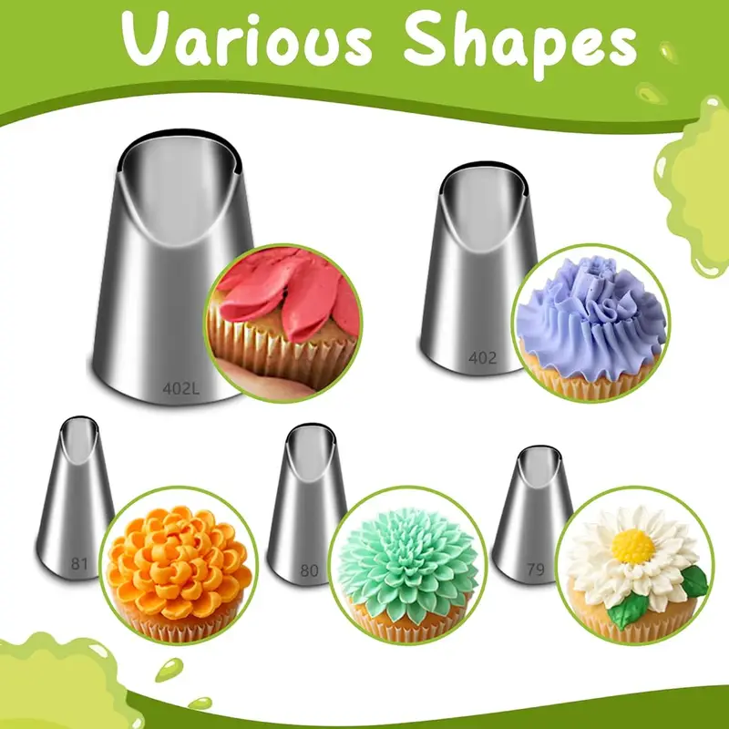 Kitchen Gadgets Worth Buying - Zestaw 5 dysz ze stali nierdzewnej