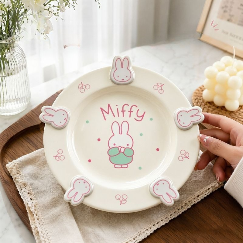 Kitchen Gadgets Gift - Anime Miffy Talerz Obiadowy Ceramiczne Przybory