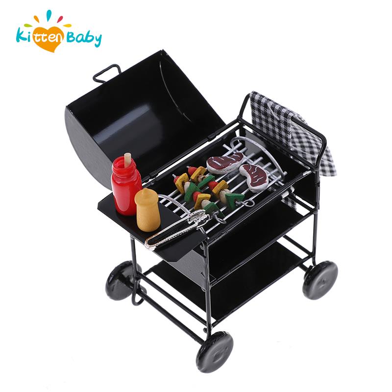 Kitchen Gadgets And Toys - 1/12 skala śliczne Grill miniaturowe ozdoby