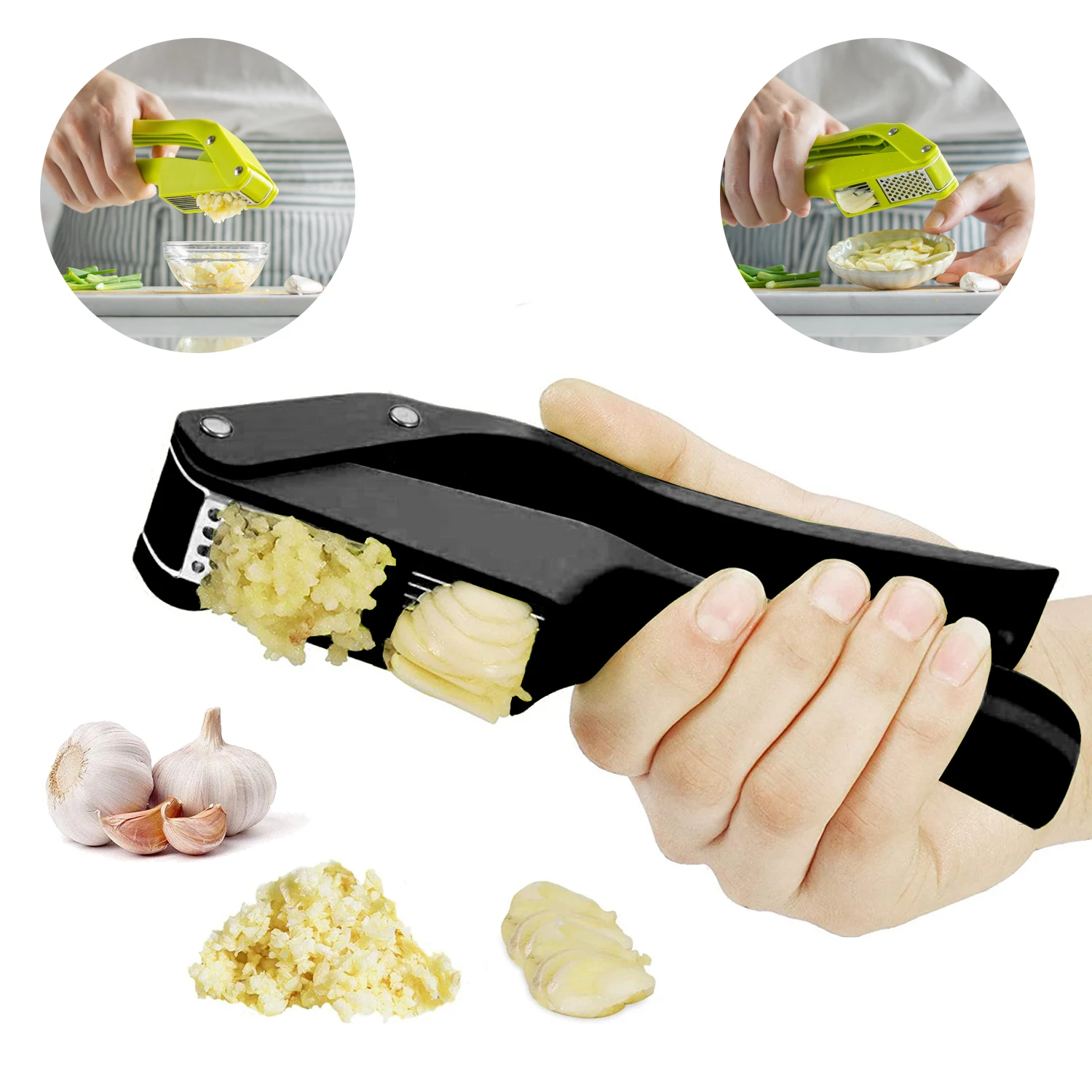 Kitchen Gadgets Gift - 2 w 1 Prasa do czosnku