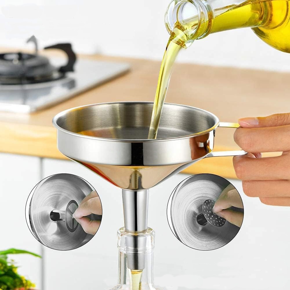 1 szt. Stalowy lejek do oleju  – Kitchen Gadgets Worth Buying recenzja i cena