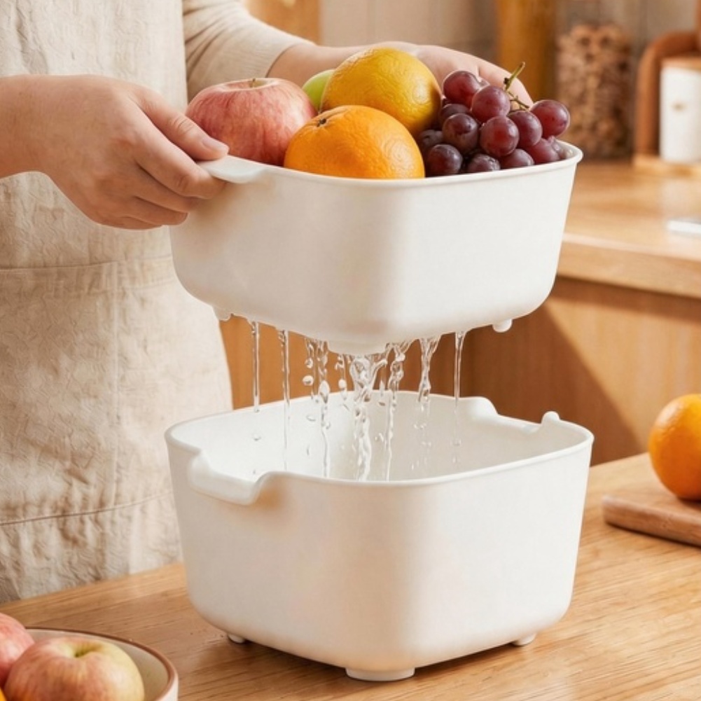 Dwupoziomowy kosz do odsączani – Kitchen Home Gadgets recenzja i cena