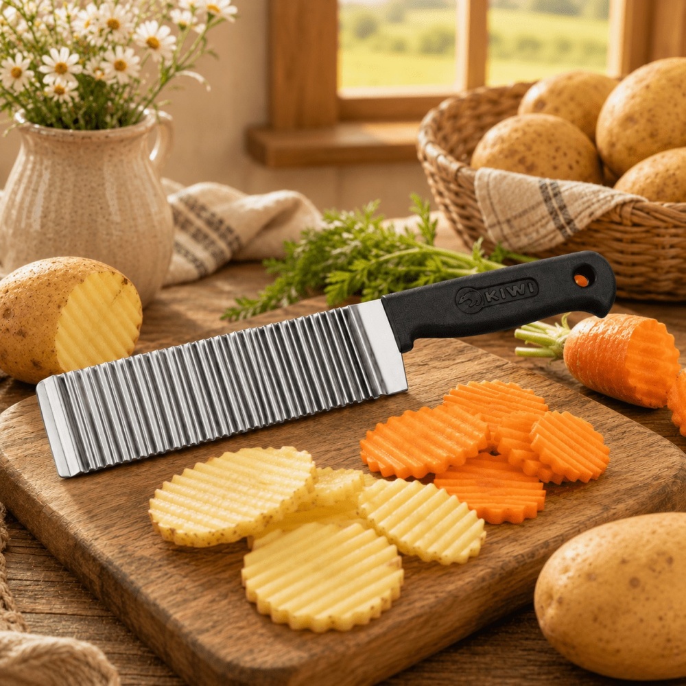 Nierdzewny falisty nóż do fryt – Kitchen Gadgets Vegetable Chopper recenzja i cena
