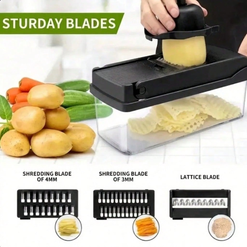 Czarna krajalnica do warzyw 16 – Kitchen Gadgets Vegetable Chopper recenzja i cena
