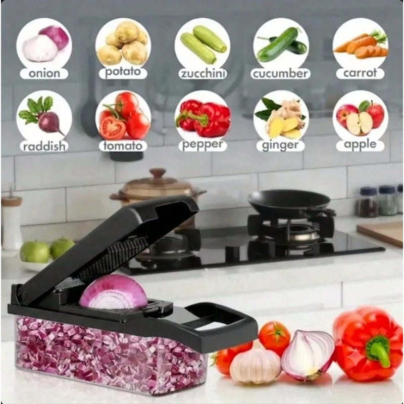 Czarna krajalnica do warzyw 16 – Kitchen Gadgets Vegetable Chopper recenzja i cena