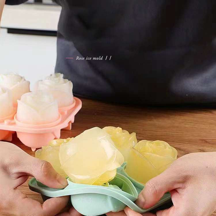 Formy do lodu 3D Rose 4 otwory – Kitchen Gadgets Worth Buying recenzja i cena